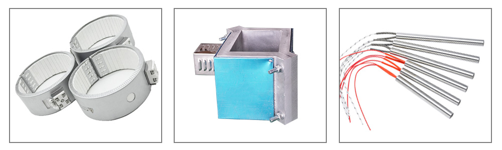 Heater for plastic extruder